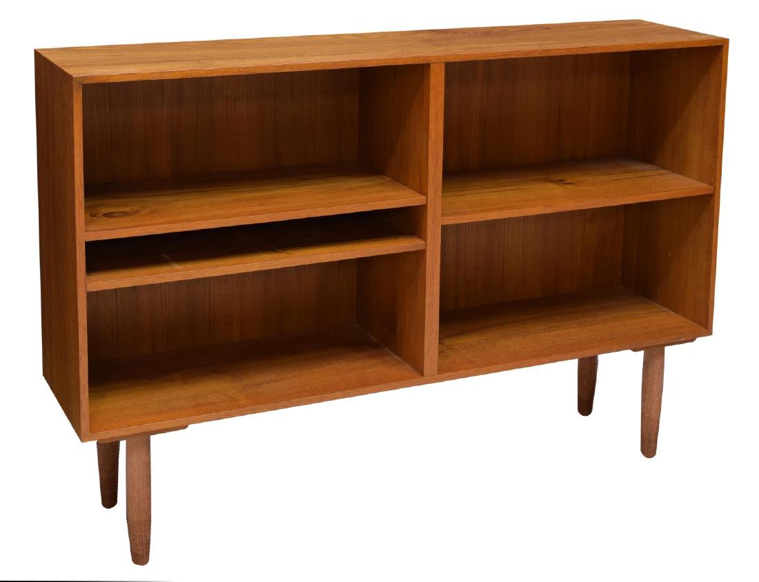 DANISH MID-CENTURY MODERN TEAK BOOKCASE, 1950'S (1 of 2)