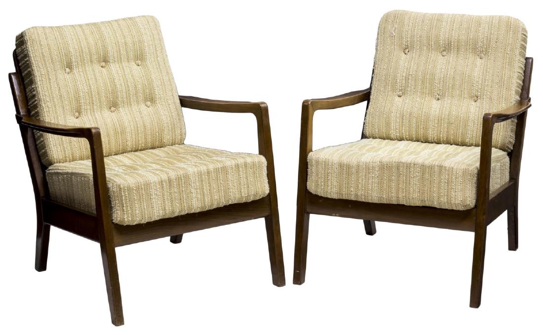 (2) DANISH MID-CENTURY MODERN BEECHWOOD ARMCHAIRS (1 of 2)