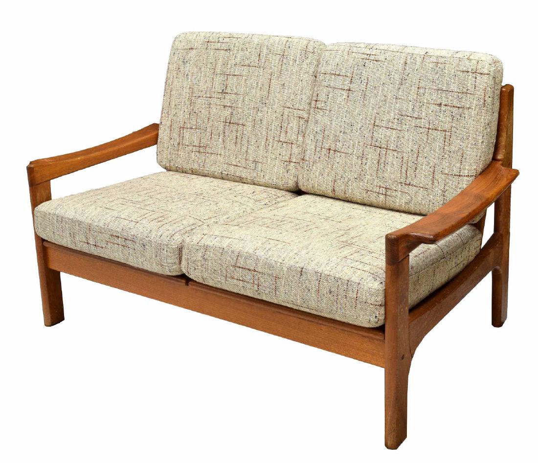 DANISH MID-CENTURY MODERN TEAK FRAMED SOFA (1 of 3)