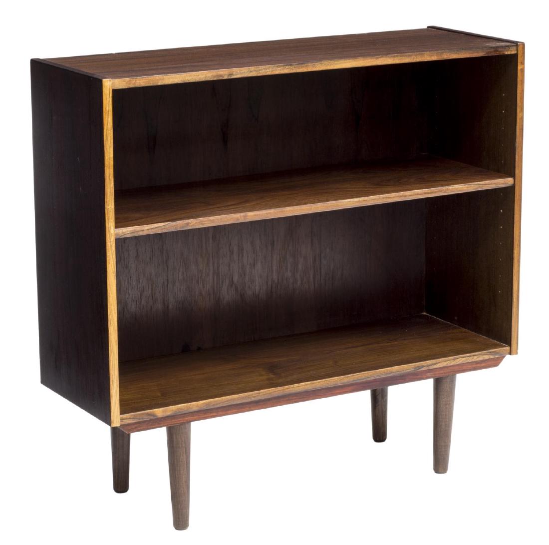 DANISH MID CENTURY MODERN DARK TEAKWOOD BOOKCASE (1 of 2)