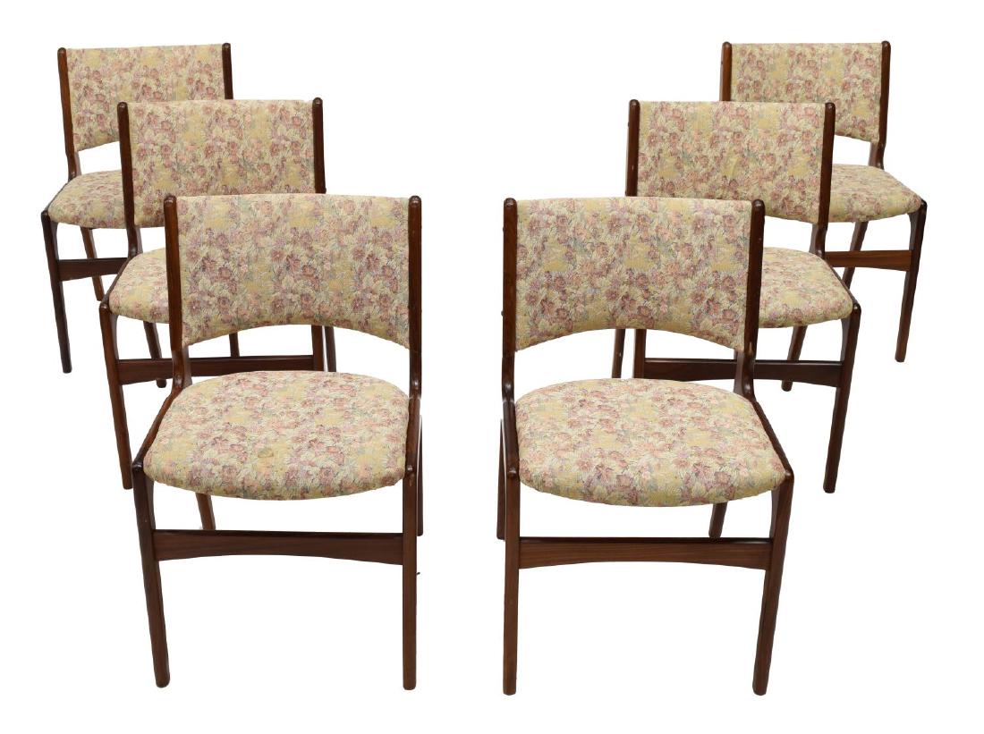 (6) DANISH MID-CENTURY MODERN TEAK DINING CHAIRS (1 of 3)