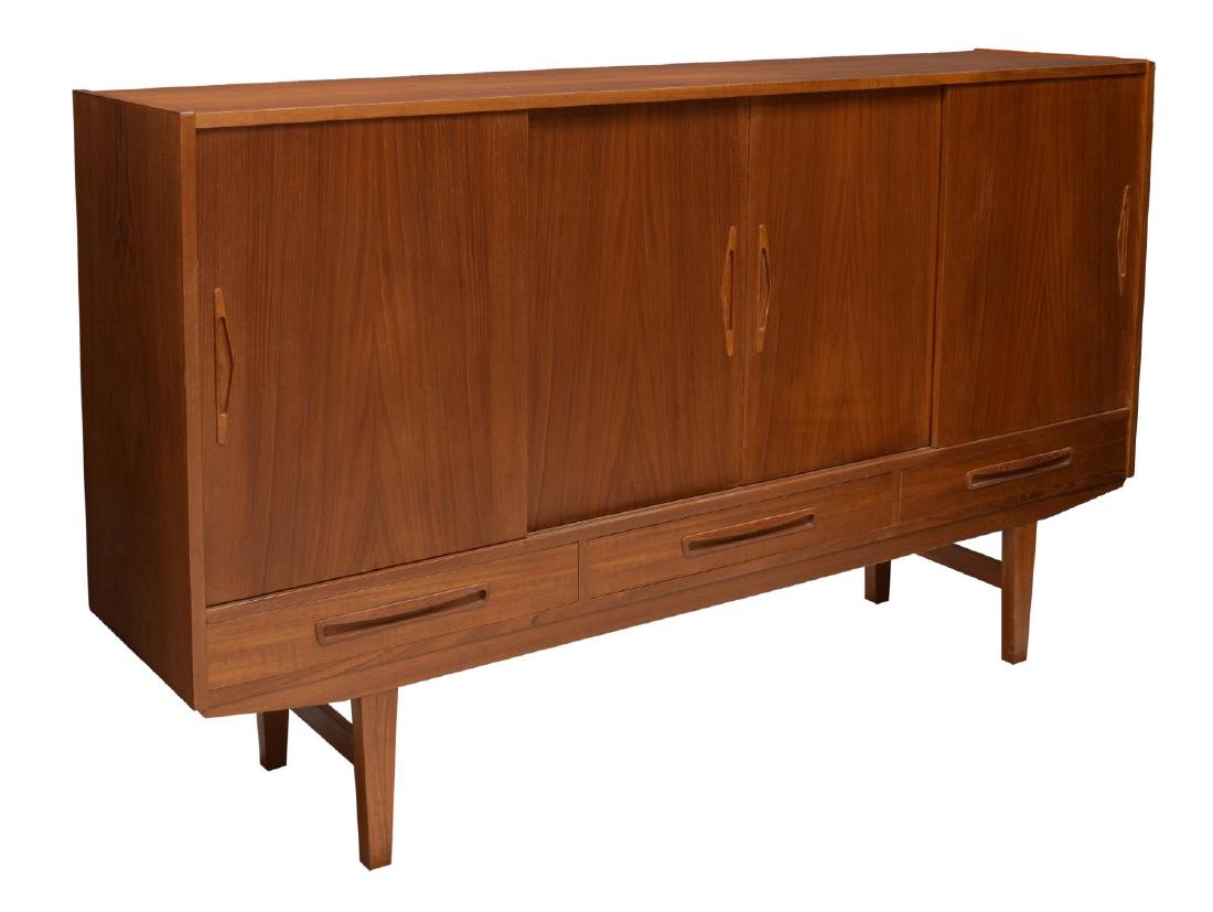 DANISH MID-CENTURY MODERN TEAKWOOD SIDEBOARD (1 of 4)