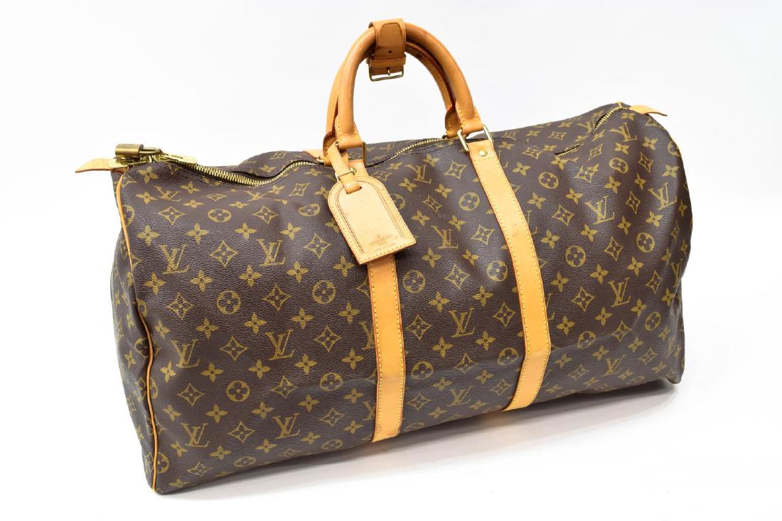 LOUIS VUITTON 'KEEPALL 55' MONOGRAM CANVAS DUFFLE (1 of 9)