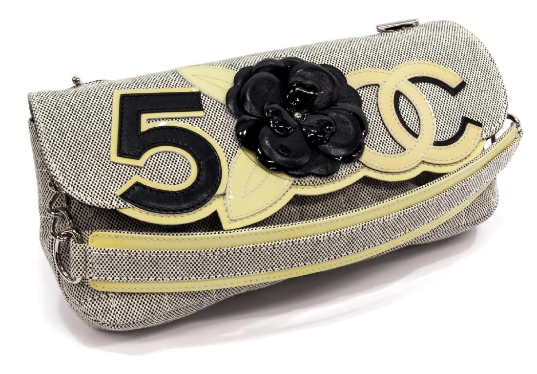 CHANEL 'CAMEILLA' NO.5 QUILTED BAGUETTE HAND BAG (1 of 5)