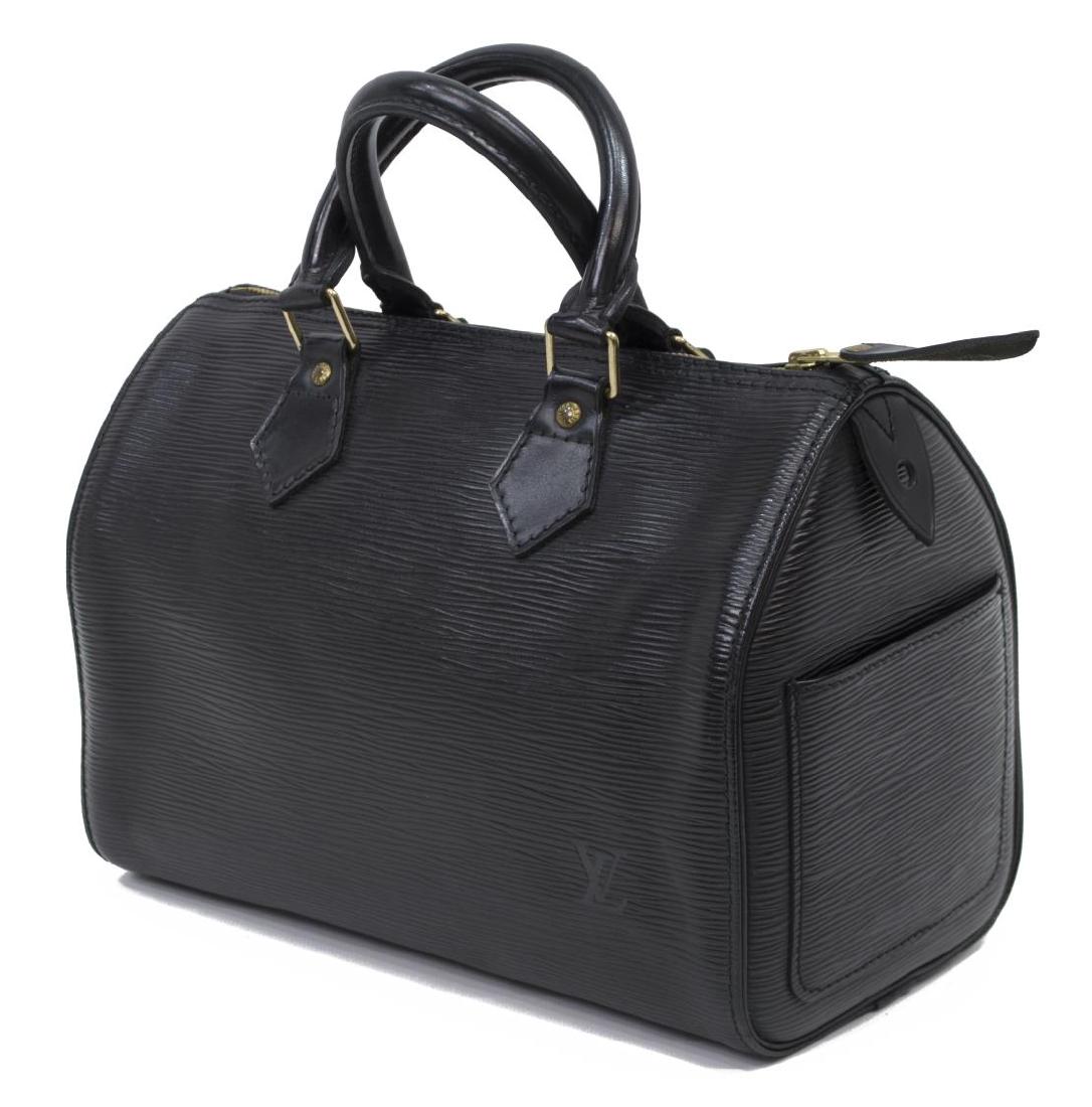 LOUIS VUITTON 'SPEEDY 30' BLACK EPILEATHER HANDBAG (1 of 5)