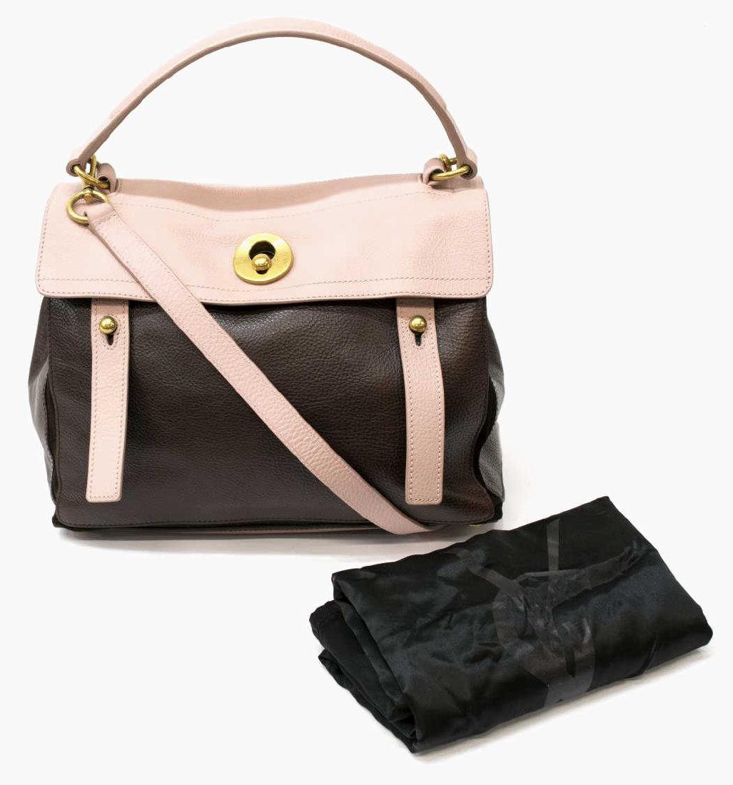 YVES SAINT LAURENT 'MUSE TWO' LEATHER HANDBAG (1 of 5)