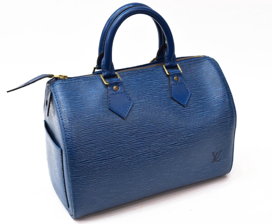 LOUIS VUITTON 'SPEEDY 30' BLUE EPI LEATHER HANDBAG (1 of 6)