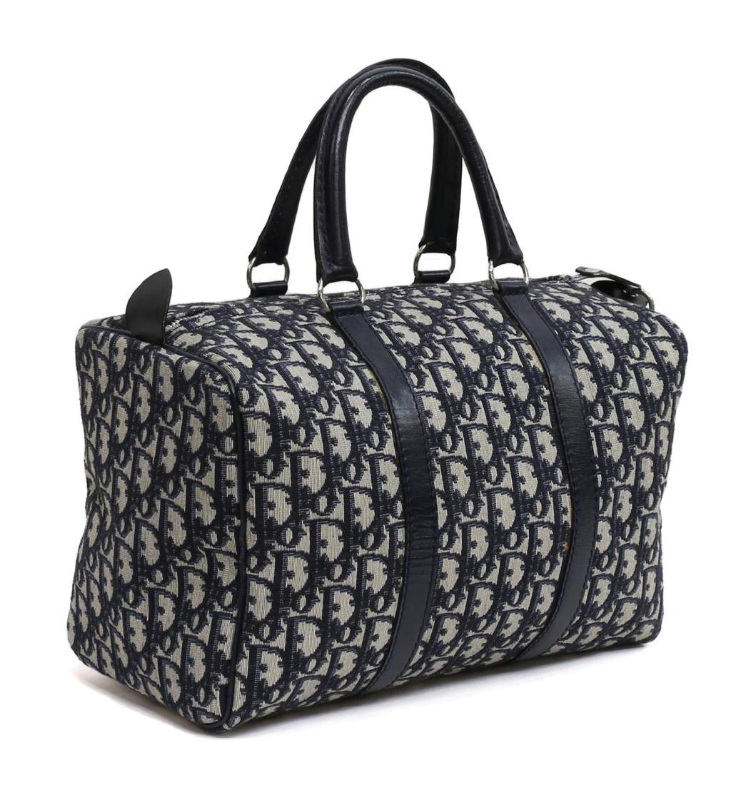 Christian Dior Trotter Saddle Mini Pouch Mc1928 Navy