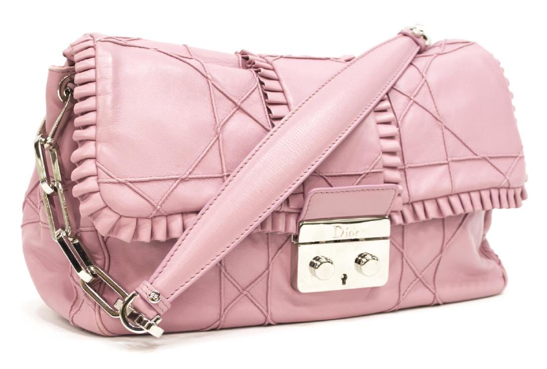 CHRISTIAN DIOR 'MISS DIOR' PINK CALF LEATHER BAG (1 of 9)
