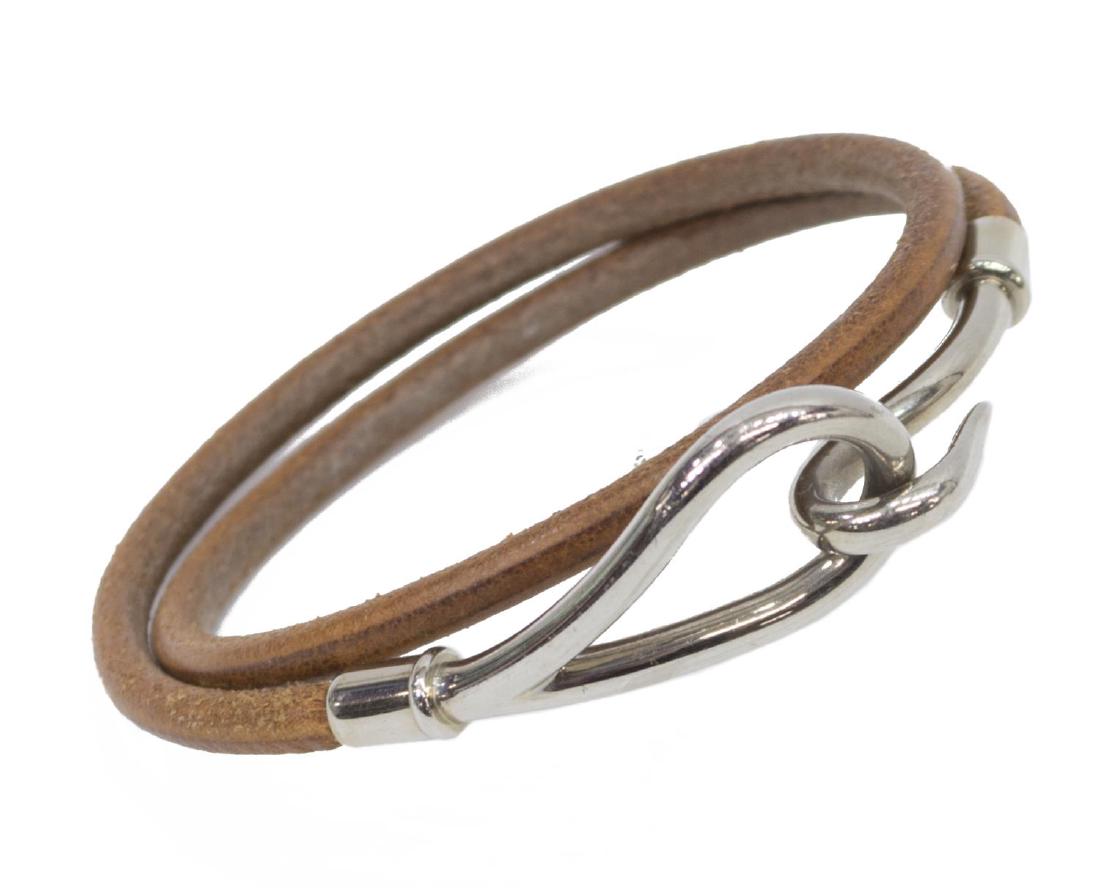HERMES JUMBO DOUBLE TOUR LEATHER CORD BRACELET (1 of 3)