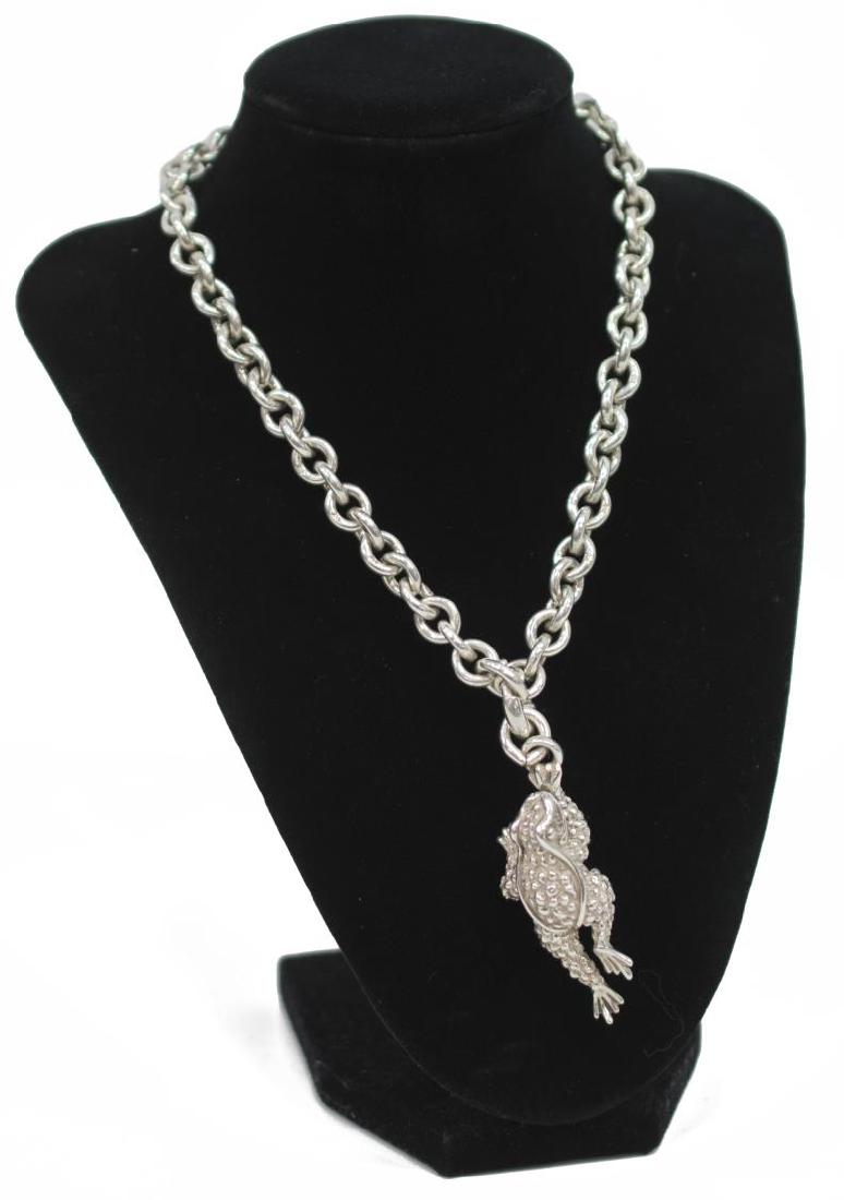 B. KIESELSTEIN-CORD STERLING FROG PENDANT & CHAIN (1 of 3)