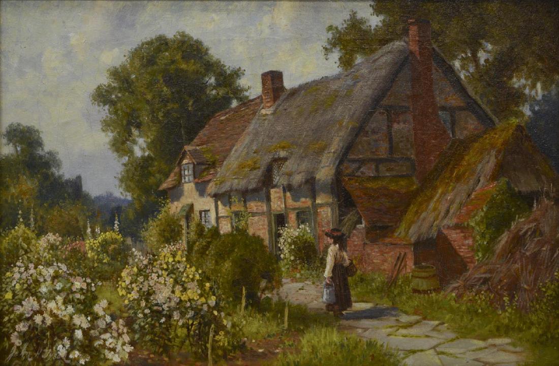 JOHN TYSON (FL. 1886-1905) THATCHED ROOF PAINTING (1 of 3)