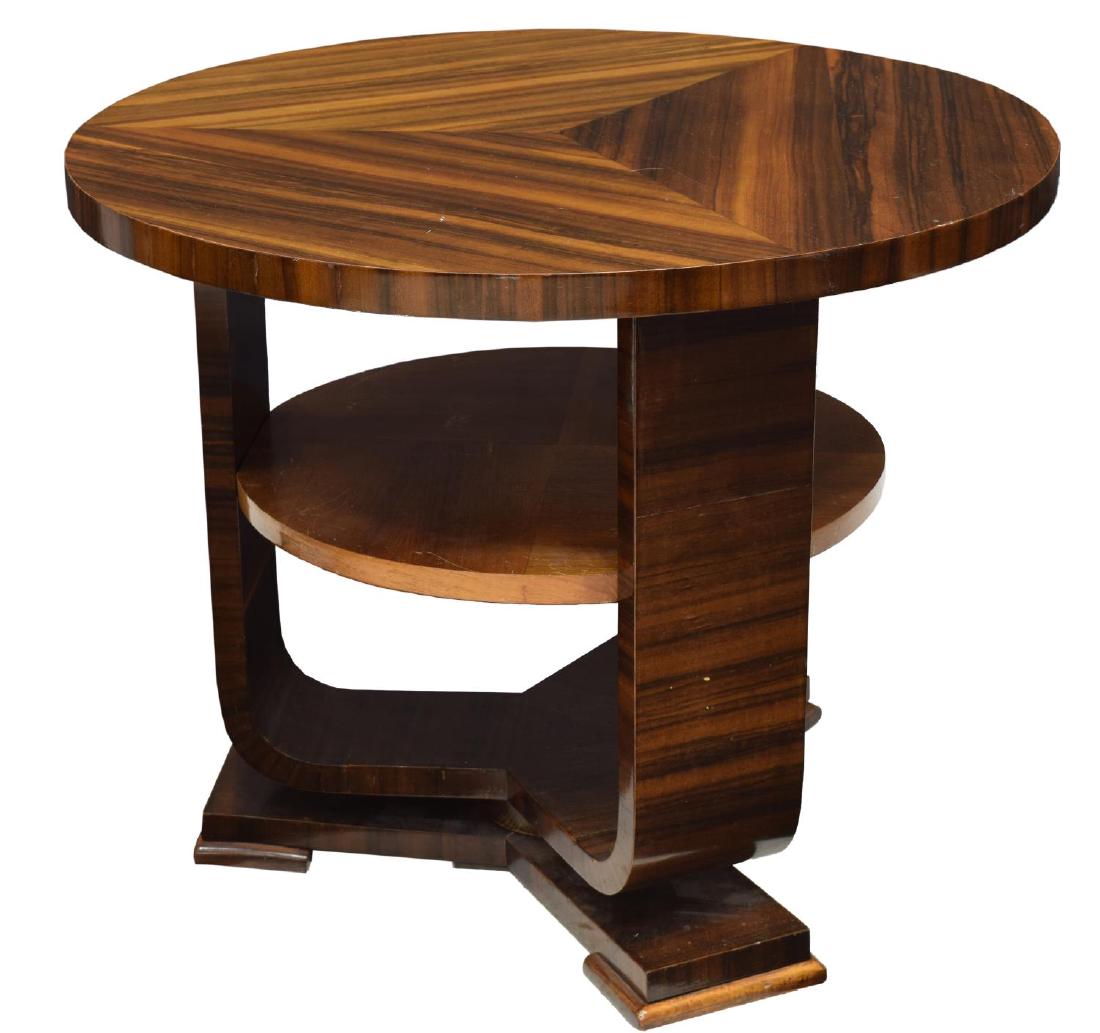 FRENCH ART DECO CIRCULAR SIDE TABLE (1 of 2)