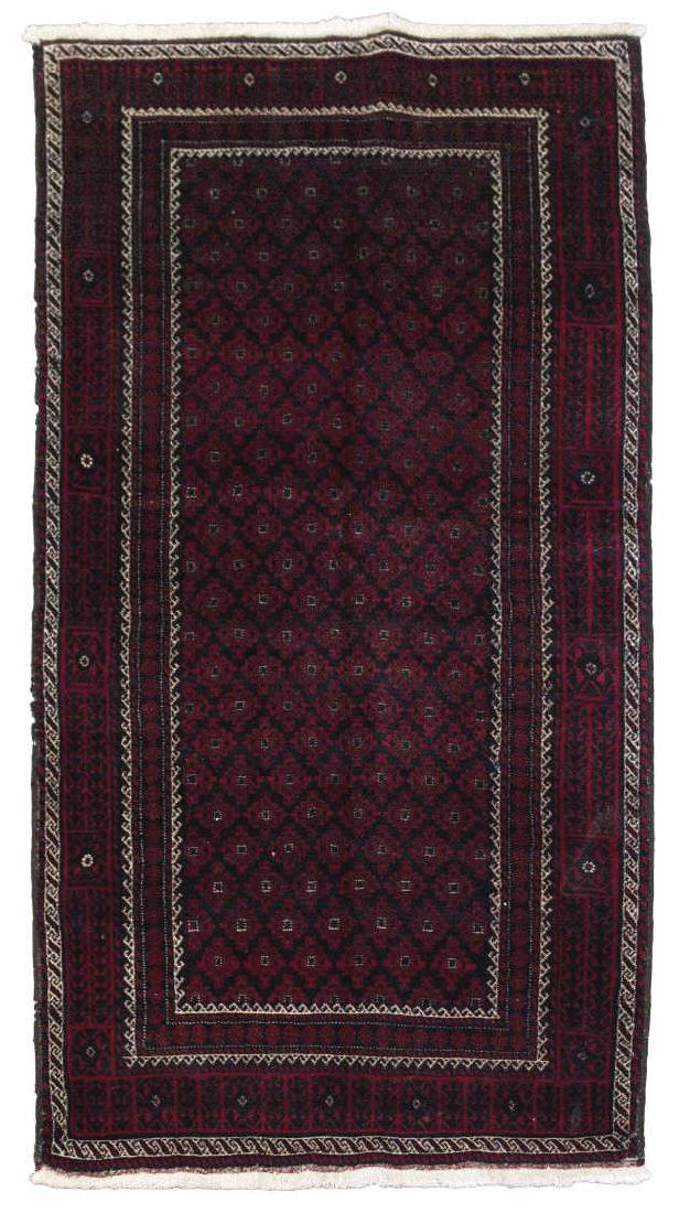HAND TIED RUG WOOL RUG 7'2" X 3'9" (1 of 2)