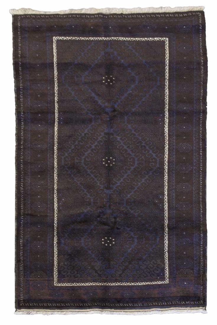 HAND TIED WOOL RUG 6'8" X 3'10" (1 of 2)
