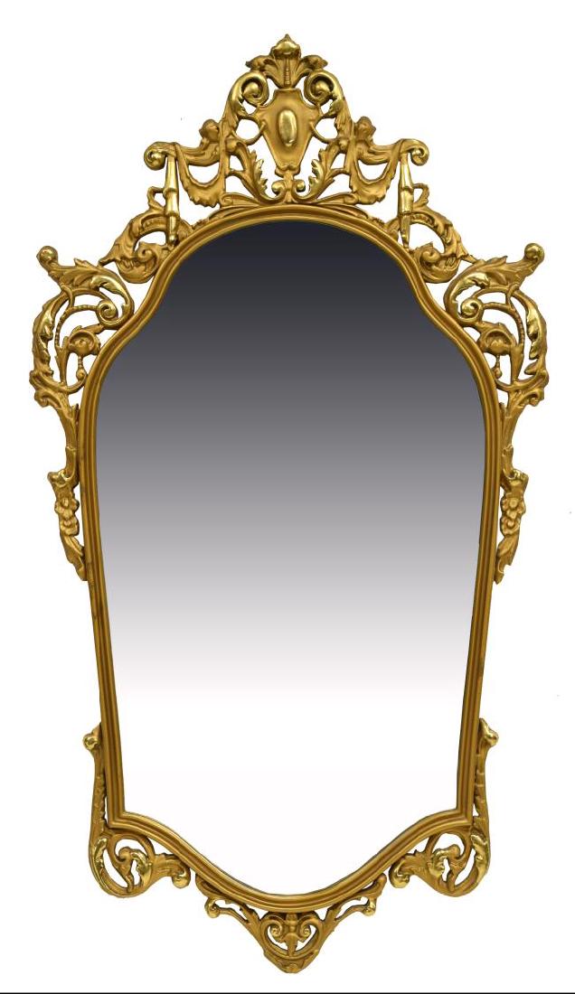 GILT & PIERCED FRAMED MIRROR (1 of 2)