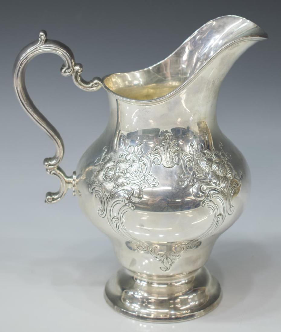 GORHAM VICTORIAN-CHASED STERLING WATER PITCHER (1 of 4)