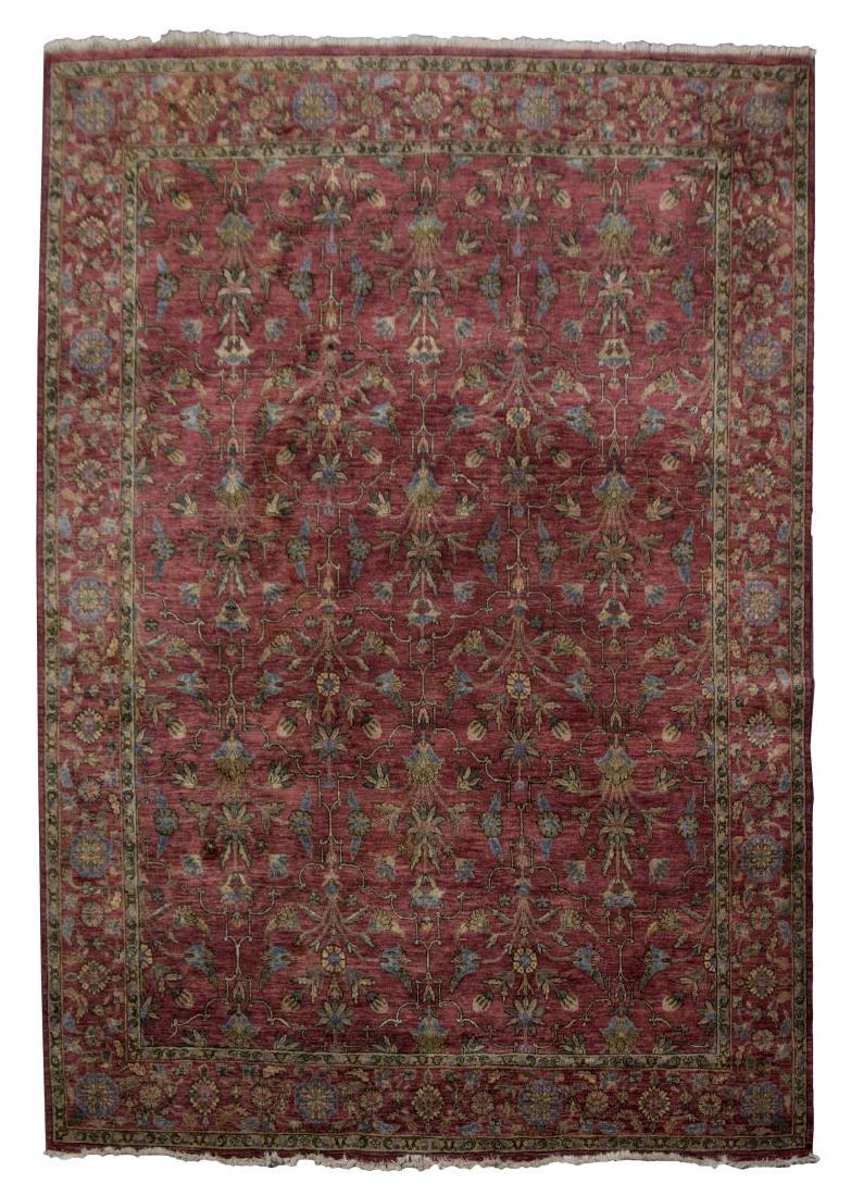 HAND TIED ORIENTAL WOOL RUG, 11'9" X 8'11" (1 of 2)