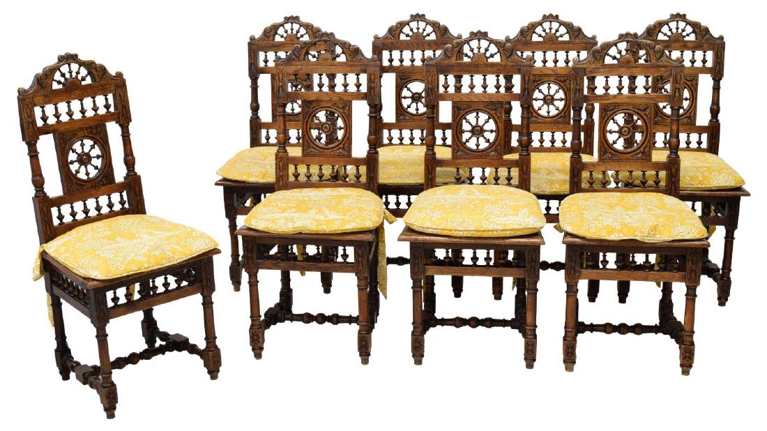 (8) FRENCH BRETON SIDE DINING CHAIRS (1 of 5)