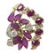 LADIES ESTATE 14K DIAMOND & RUBY CLUSTER RING