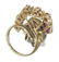 LADIES ESTATE 14K DIAMOND & RUBY CLUSTER RING - 3