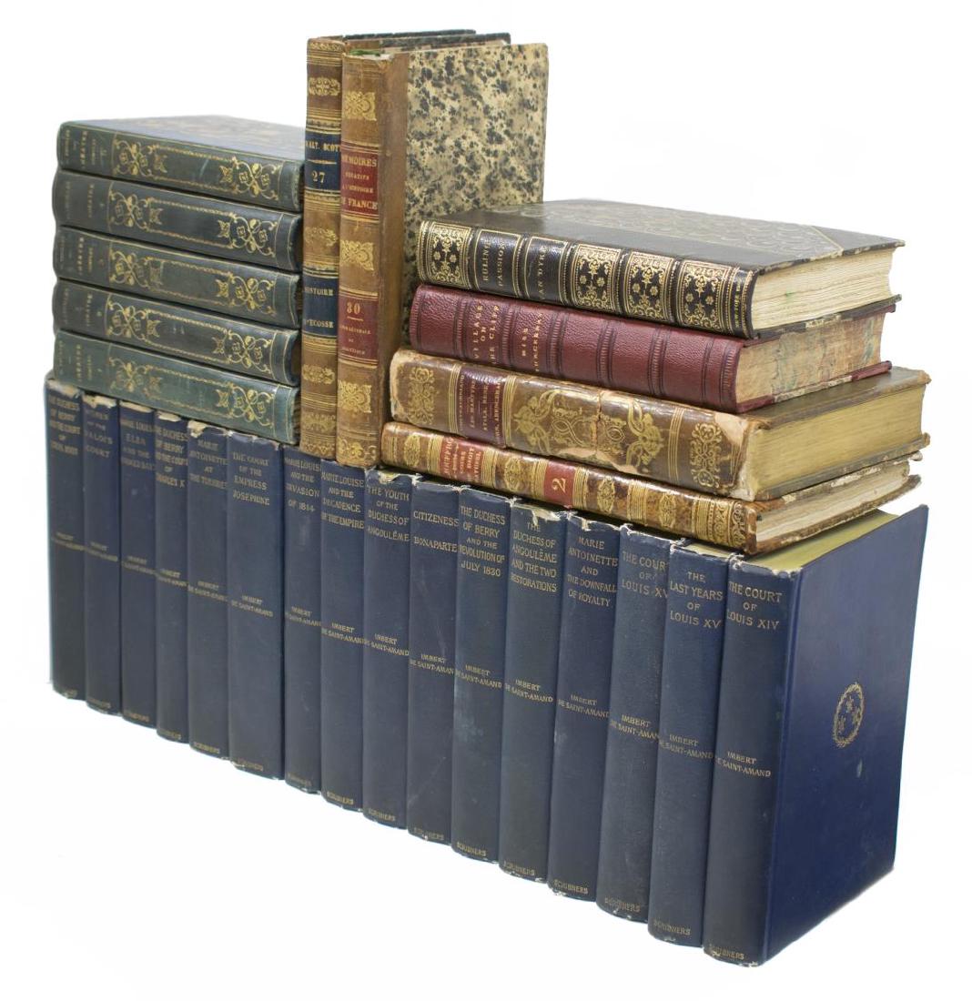 (27) ANTIQUE LEATHER & BOUND LIBRARY SHELF BOOKS (1 of 2)