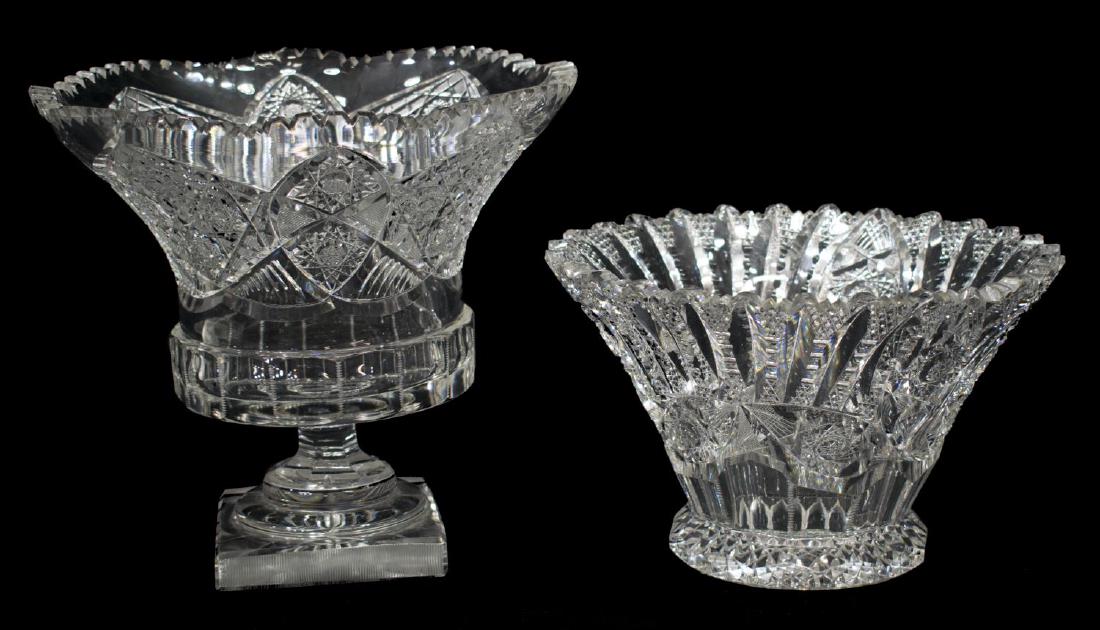 (2) AMERICAN BRILLIANT CUT GLASS CENTER BOWLS (1 of 3)