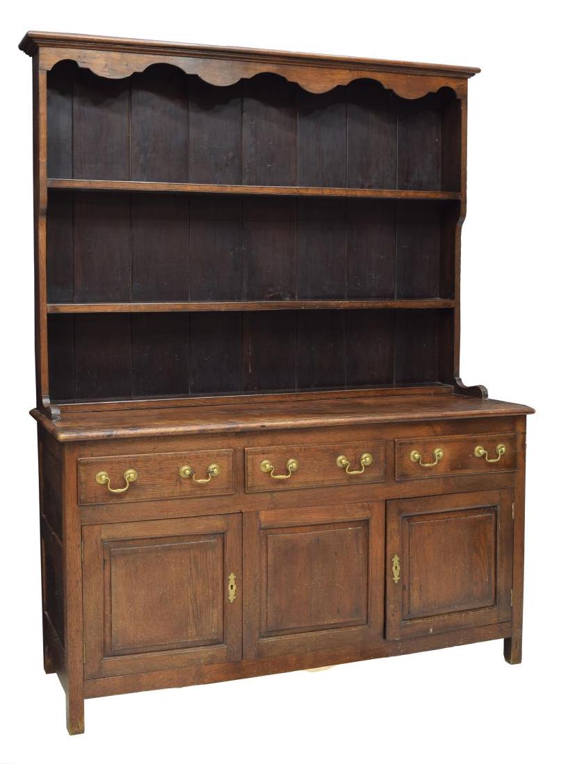 OAK WELSH DRESSER, 19TH C. (1 of 3)
