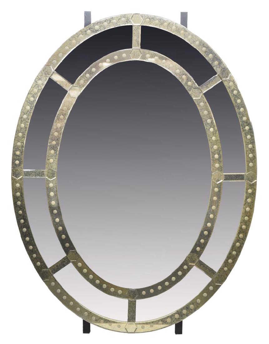 MONUMENTAL MODERN OVAL WALL MIRROR (1 of 4)
