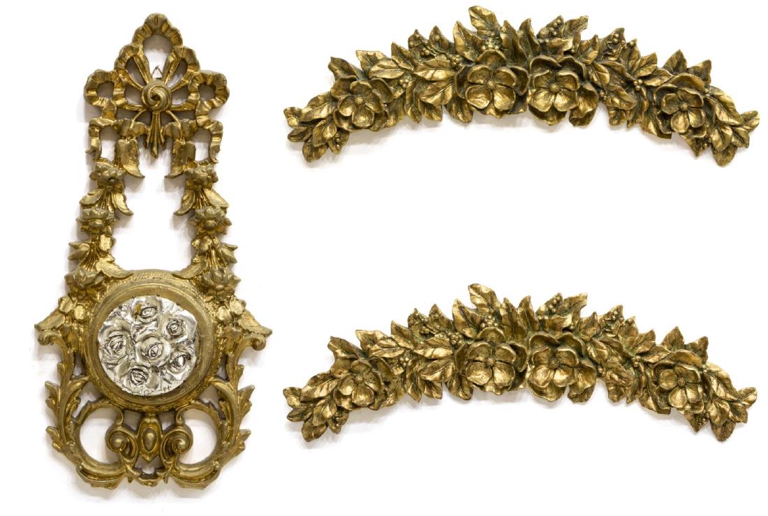 (3)ITALIAN GILTWOOD ARCHITECTURAL ELEMENTS (1 of 8)