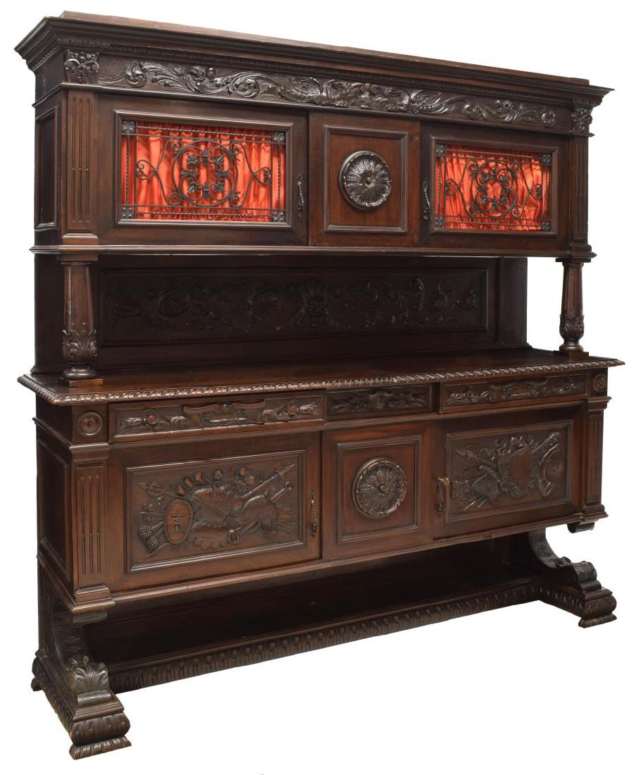 ITALIAN RENAISSANCE REVIVAL SIDEBOARD, 19TH C. (1 of 4)