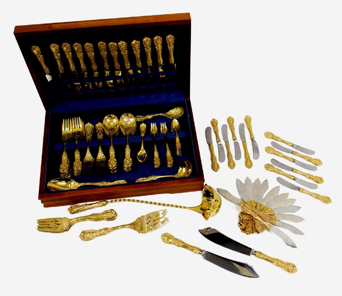(125)REED & BARTON GILT FRANCIS I FLATWARE SERVICE (1 of 3)