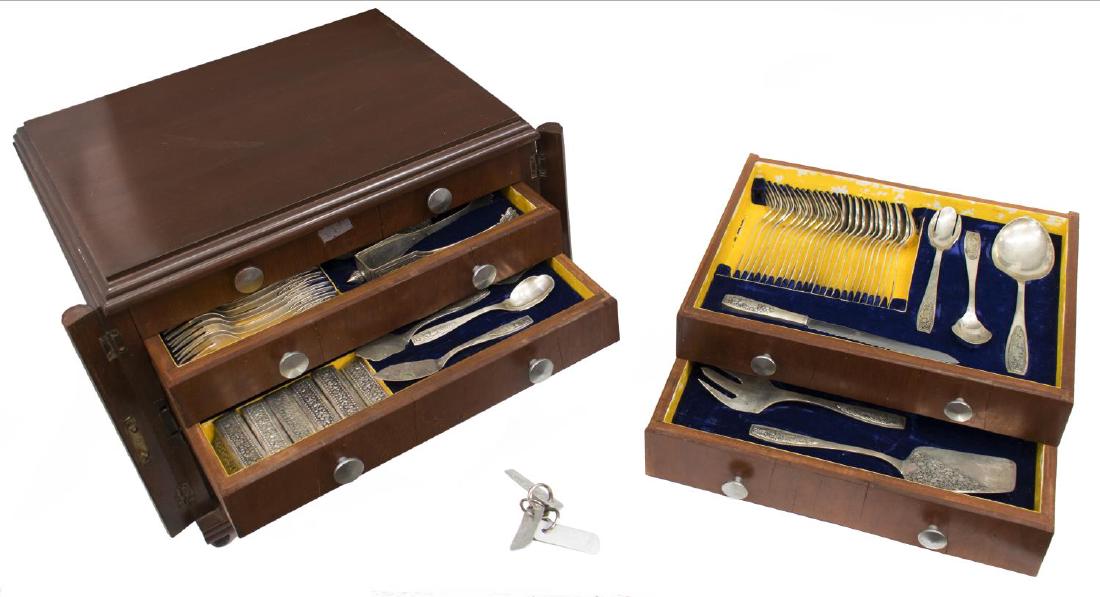 (171) SOUTHEAST ASIAN 800 SILVER FLATWARE SERVICE (1 of 6)