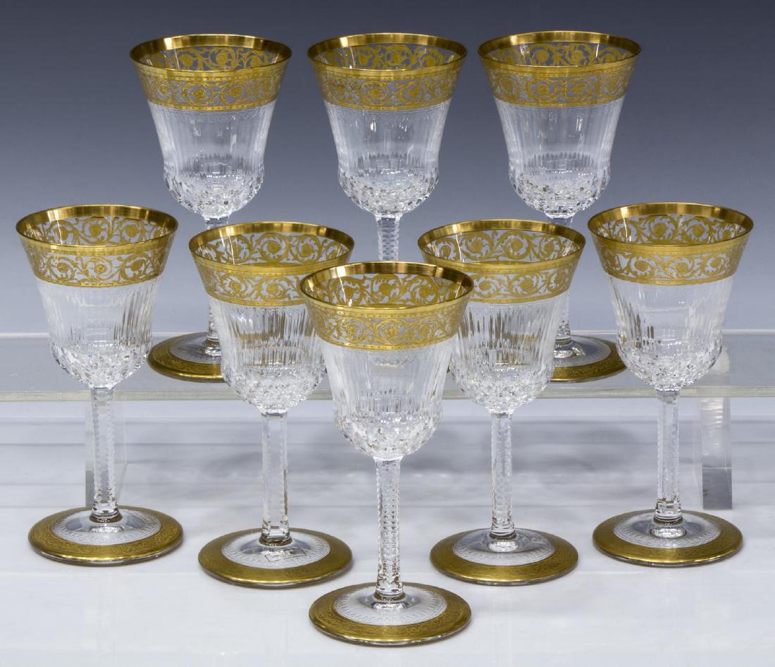 (8) ST. LOUIS CRYSTAL THISTLE GOLD SHERRY GLASSES (1 of 5)