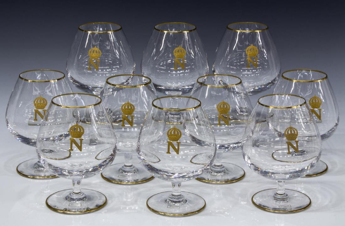 (10) ST. LOUIS CRYSTAL NAPOLEON BRANDY SNIFTERS (1 of 3)