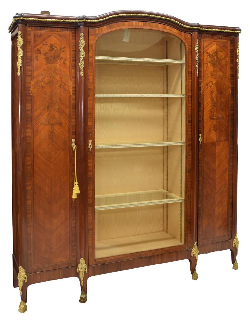FRENCH MARQUETRY ARMOIRE DISPLAY CABINET (1 of 3)