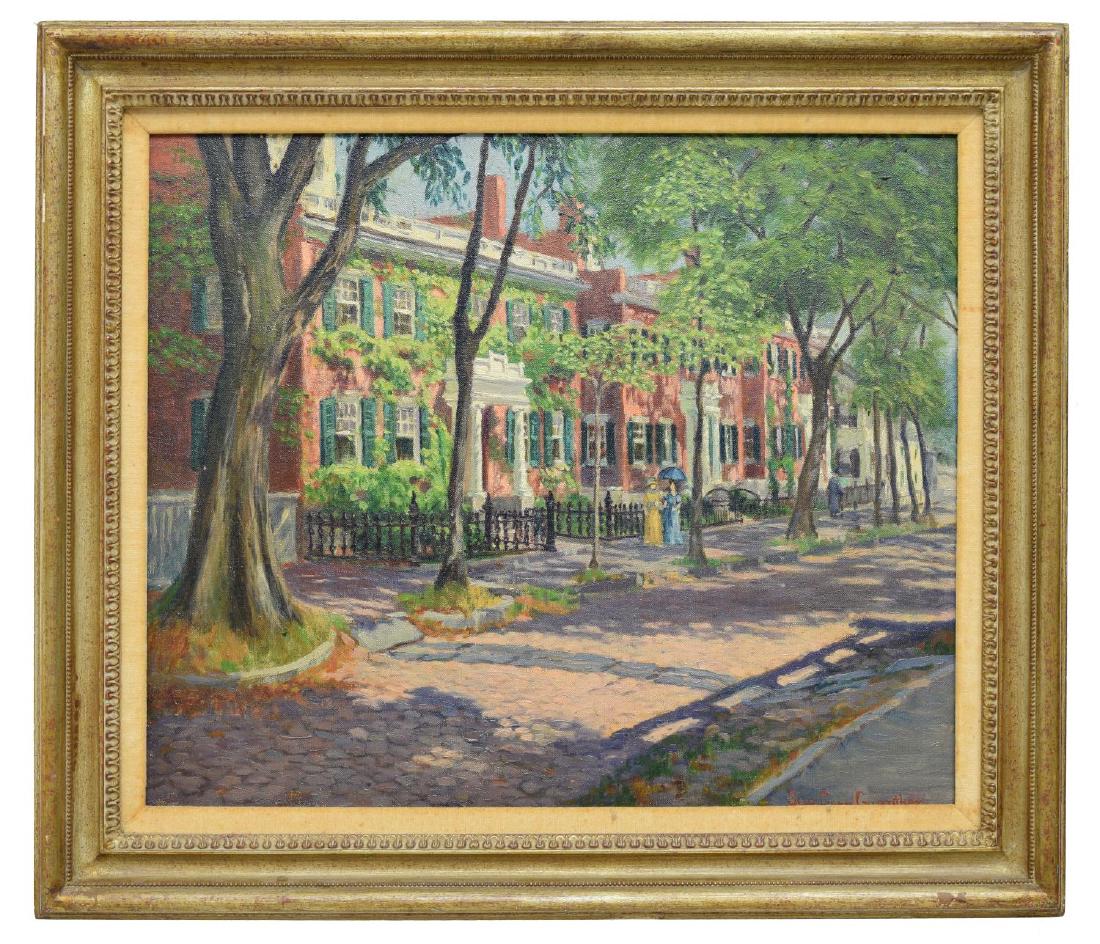 SUE CORY GUENTHER (1876-1948) CITY LANDSCAPE (1 of 4)