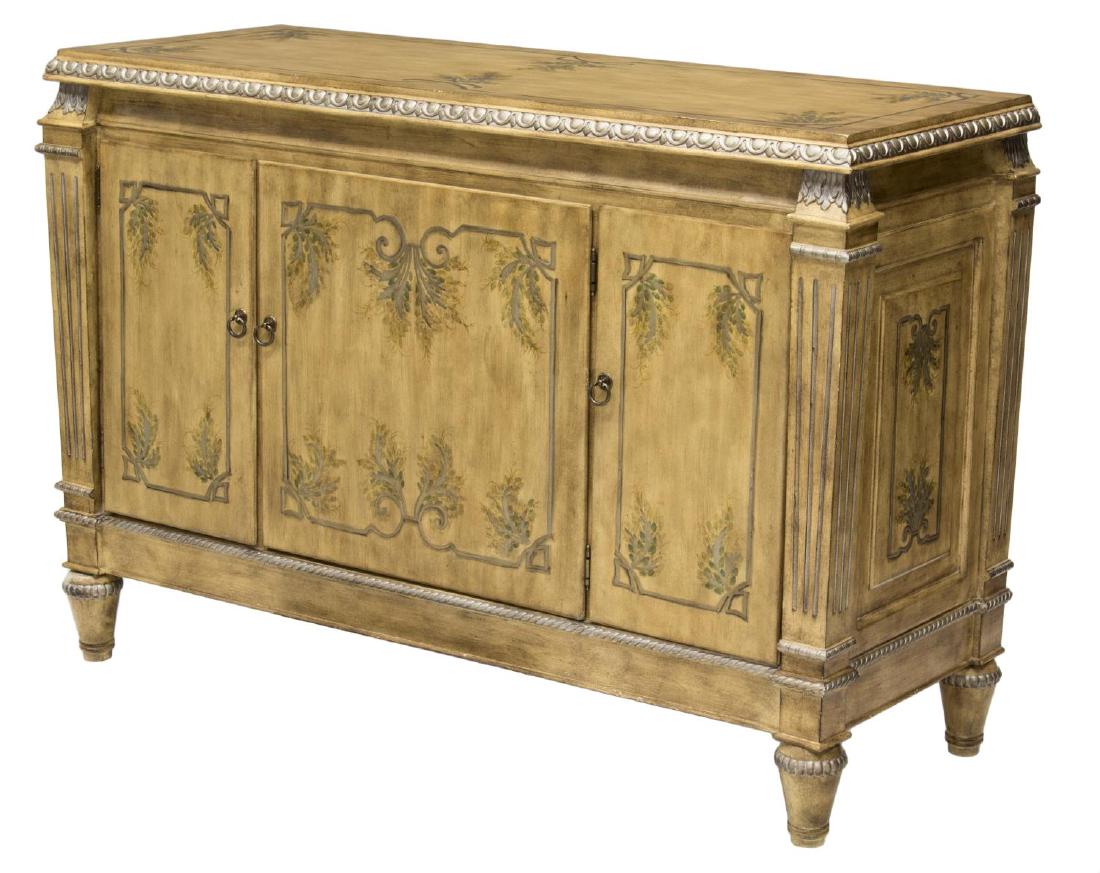 BAROQUE STYLE CARVED & PAINTED WOOD SIDEBOARD (1 of 3)