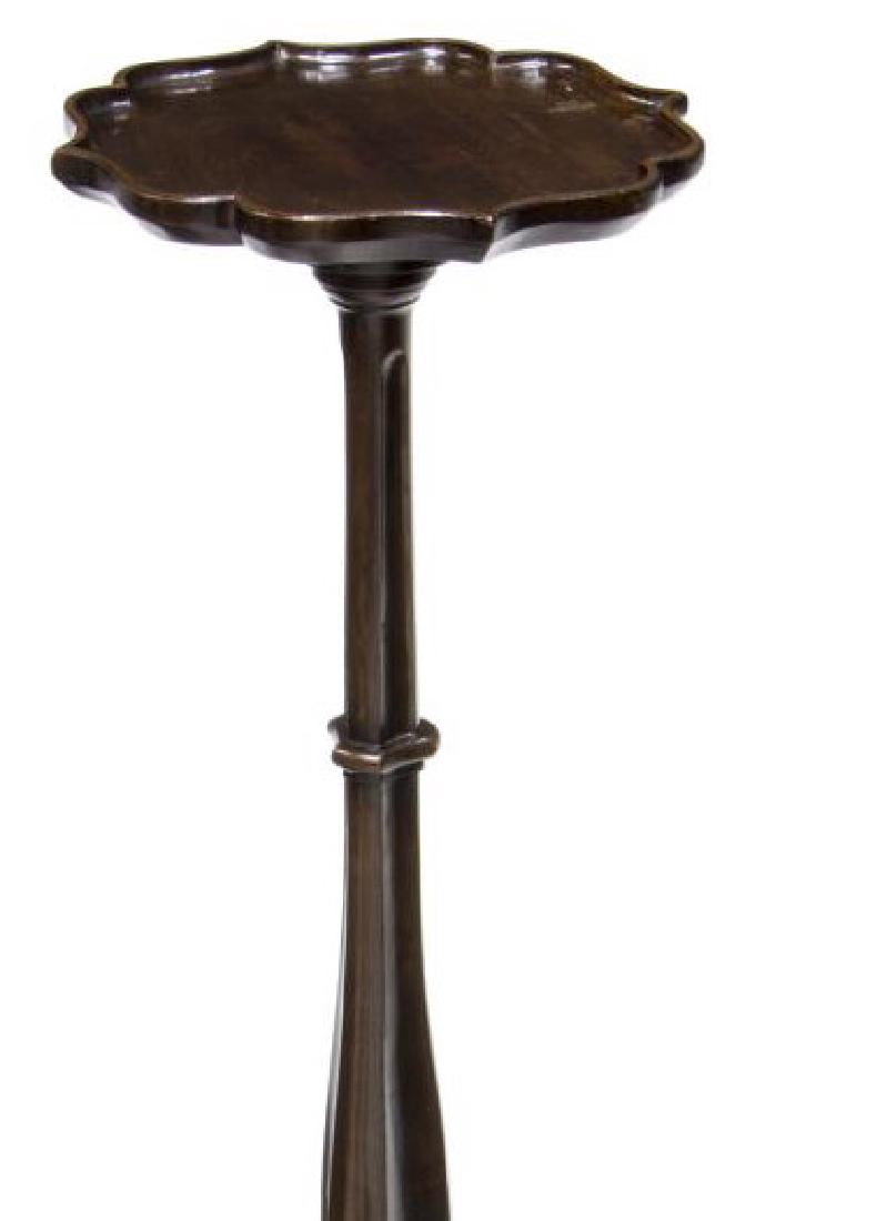 ENGLISH MAHOGANY TRIPOD CANDLE STAND TABLE C. 1940 (1 of 4)