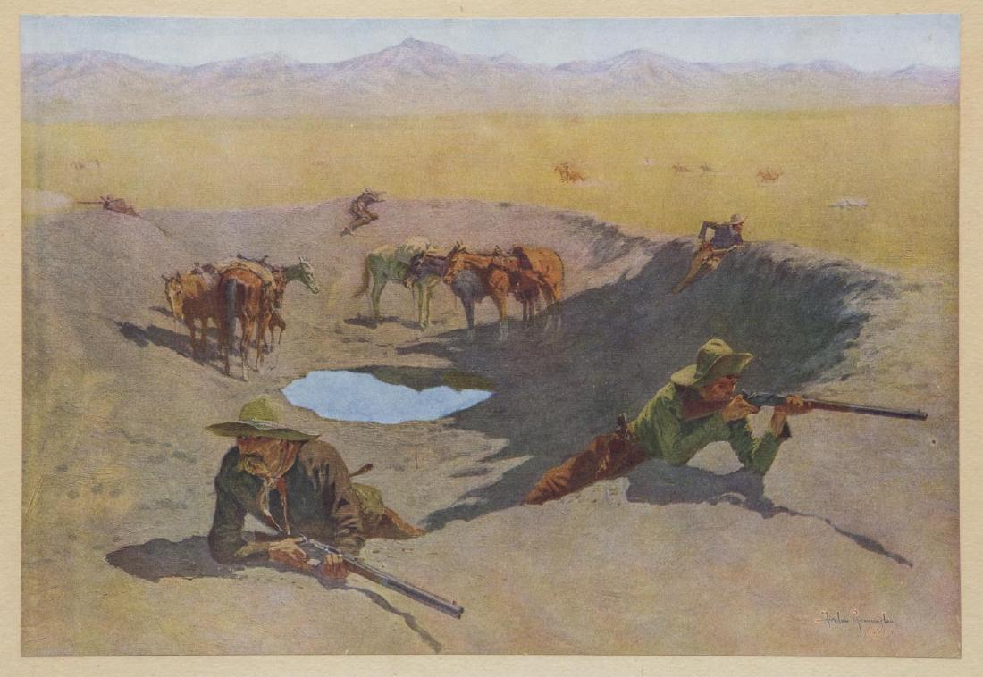 1908 ARTIST PROOF PRINT, AFTER FREDERICK REMINGTON (1 of 5)