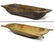 (2) PRIMITIVE CARVED WOOD DOUGH BOWLS