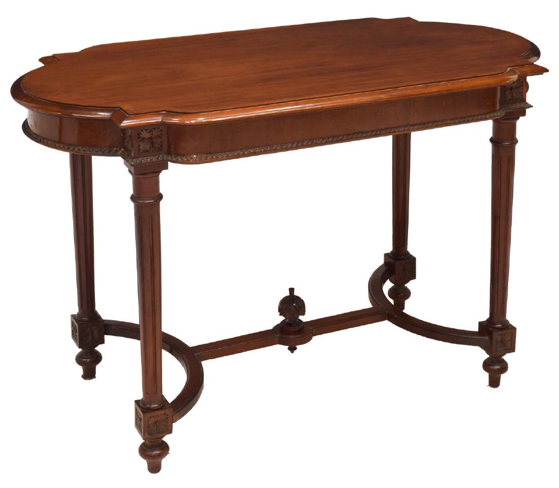 LOUIS XVI STYLE MAHOGANY HALL / LIBRARY TABLE (1 of 3)