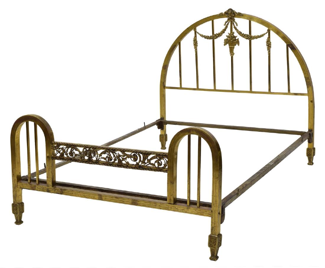 FRENCH STYLE BRASS DOUBLE BED (1 of 3)