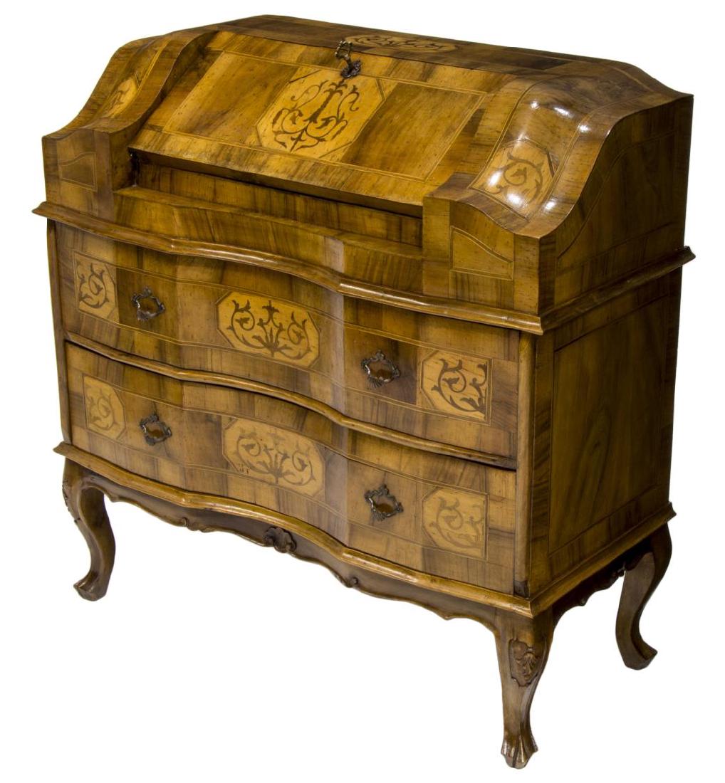 ITALIAN PATCHWORK FALL FRONT SECRETARY (1 of 3)