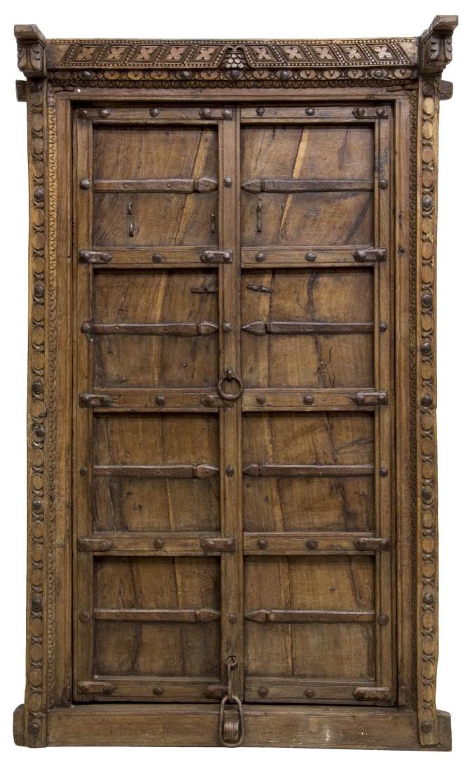 ARCHITECTURAL COLONIAL TEAK & IRON WINDOW (1 of 3)