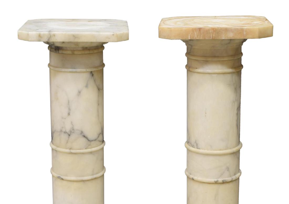 (2) MARBLE DISPLAY PLANT STANDS (1 of 4)