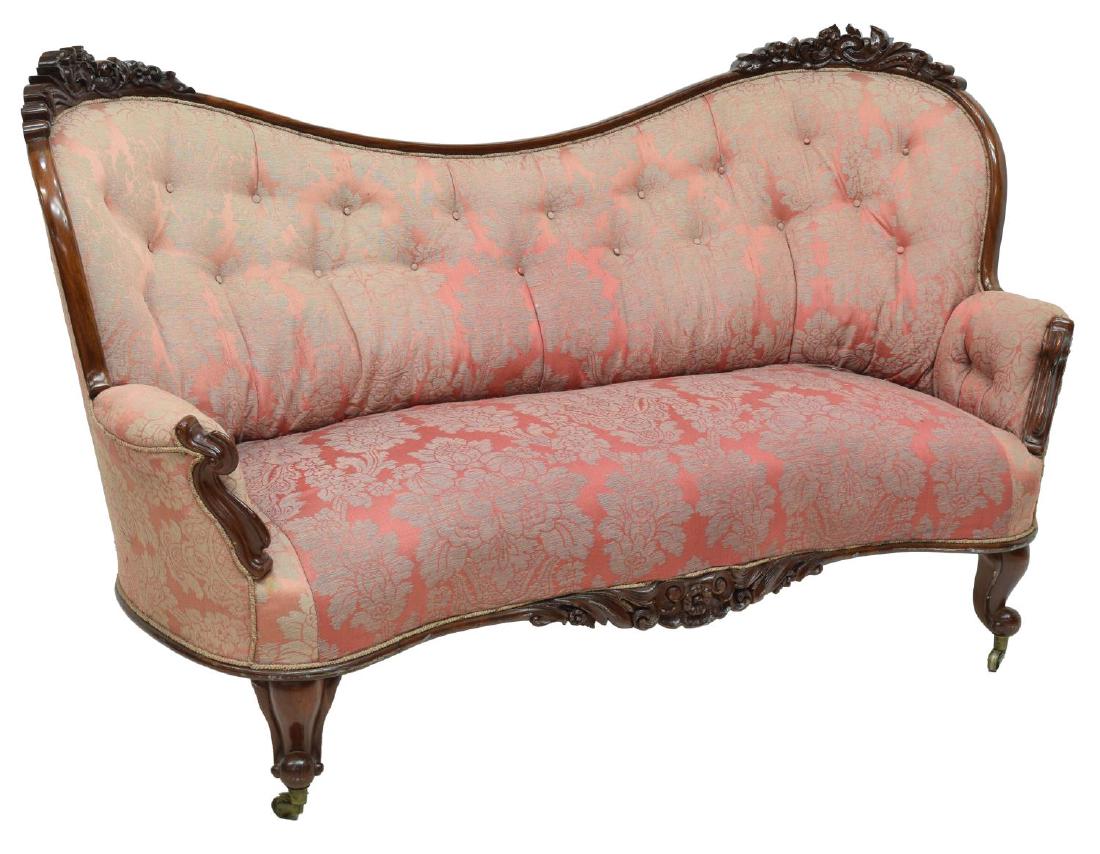 ROCOCO REVIVAL STYLE MAHOGANY SETTEE (1 of 3)