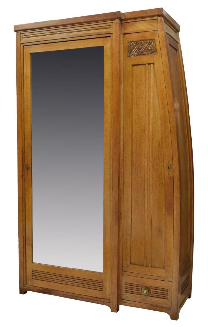 CARLO ZEN(1851-1918) ART NOUVEAU MIRROR ARMOIRE (1 of 5)