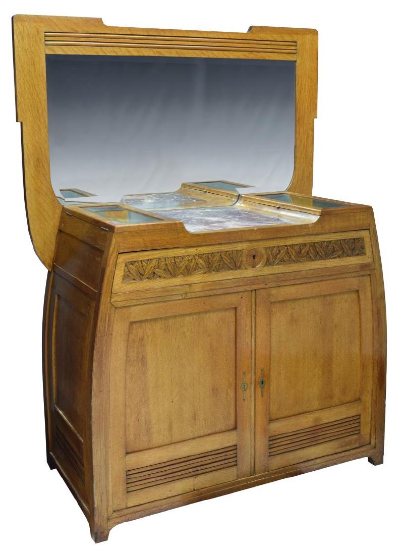 CARLO ZEN(1851-1918) ART NOUVEAU COMMODE MIRROR (1 of 5)