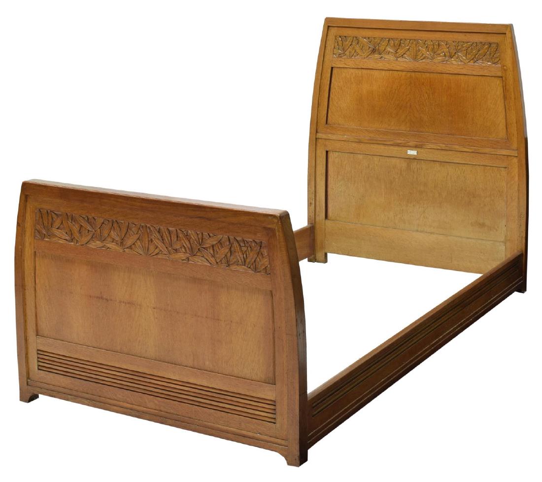 CARLO ZEN(1851-1918) ART NOUVEAU BED (1 of 4)